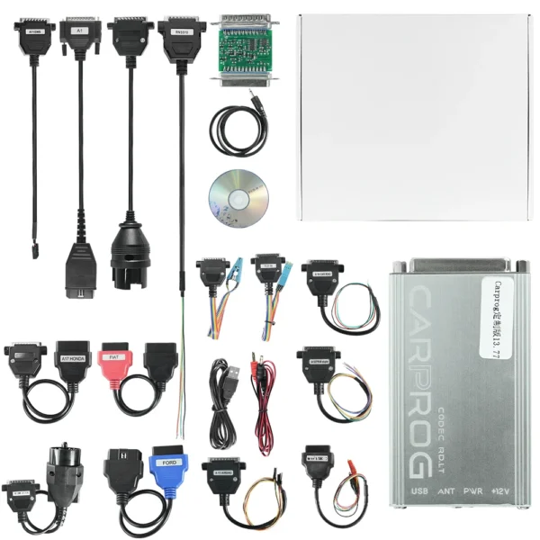 Newest Online Carprog 13.77 Firmware Perfect Online Version With All 21 Adapters Including Full Functions Authorization